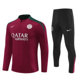 24-25 PSG Red Player Version Training Suit/24-25PSG巴黎半拉训练服，球员版