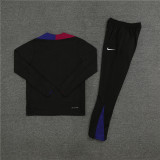 24-25 Barcelona Black Player Version Training Suit/24-25巴萨半拉训练服，球员版