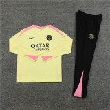 24-25 PSG Yellow Player Version Training Suit/24-25PSG巴黎半拉训练服，球员版