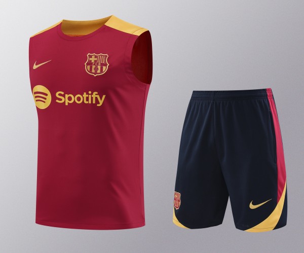 24-25 Barcelona Vest Training  Suit/24-25巴萨背心训练服