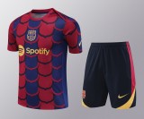 24-25 Barcelona Training Short Sleeve Training Suit/24-25巴萨短袖训练服