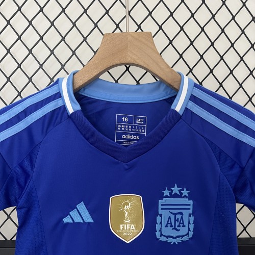 2024 Argentina Away Kid Kit/ 2024阿根廷客场童装