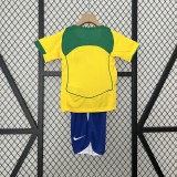 Retro 2004 Brazil Home Kids Kit/ 2004 巴西主场童装