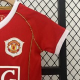 Retro 06-07 Manchester United Home Kids Kit/06-07曼联主场童装