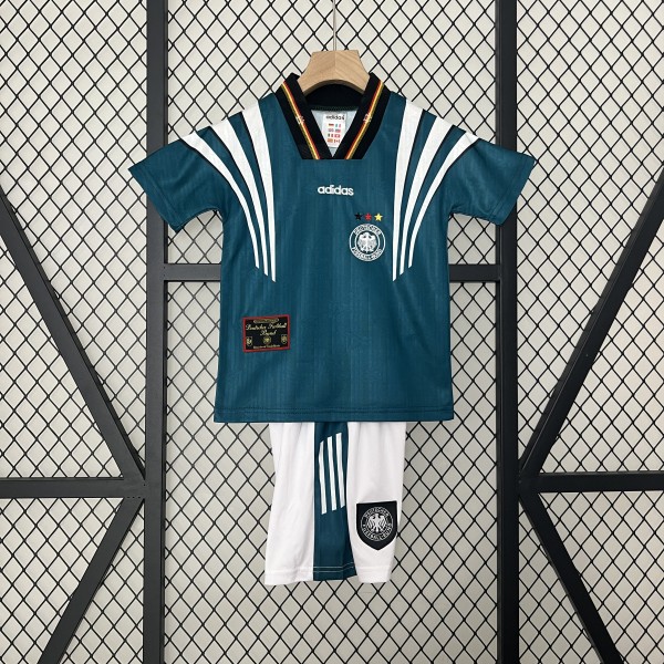 Retro 1996 Germany Away Kids Kit/ 1996德国客场童装