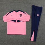 24-25 Atletico Madrid Pink Player Version Training Suit/24-25马竞粉色半拉训练服，球员版