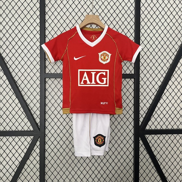Retro 06-07 Manchester United Home Kids Kit/06-07曼联主场童装