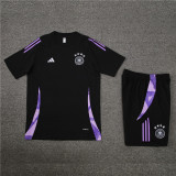 2024 Germany Black Short Sleeve Training Suit/2024德国短袖训练服