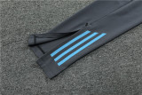 2024 Argentina Dark gray Training Suit/2024阿根廷深灰色半拉训练服