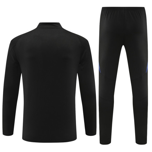 2024 Germany Black Training Suit/2024德国黑色半拉训练服