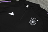 2024 Germany Black Training Suit/2024德国黑色半拉训练服