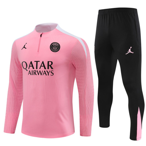 24-25 PSG Pink Player Version Training Suit/24-25PSG巴黎半拉训练服，球员版