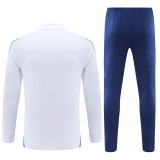 2024 Italy White Training Suit/2024意大利白色半拉训练服