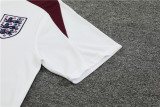 2024 England White Short Sleeve Training Suit/2024英格兰白色短袖训练服