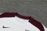 2024 England White Short Sleeve Training Suit/2024英格兰白色短袖训练服