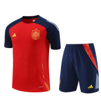 2024 Spain Red Short Sleeve Training Suit/2024西班牙短袖训练服