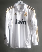 11-12 Real Madrid Home Long Sleeve Player Retro Jersey/11-12 皇马主场球员长袖