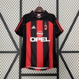 01-02  AC Milan Home Retro Fans Jersey/ 01-02 AC米兰主场