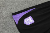 2024 England Black Short Sleeve Training Suit/ 2024 英格兰短袖训练服