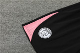 24-25 PSG Black and Pink Short Sleeve Training Suit/ 24-25 PSG 黑粉短袖训练服