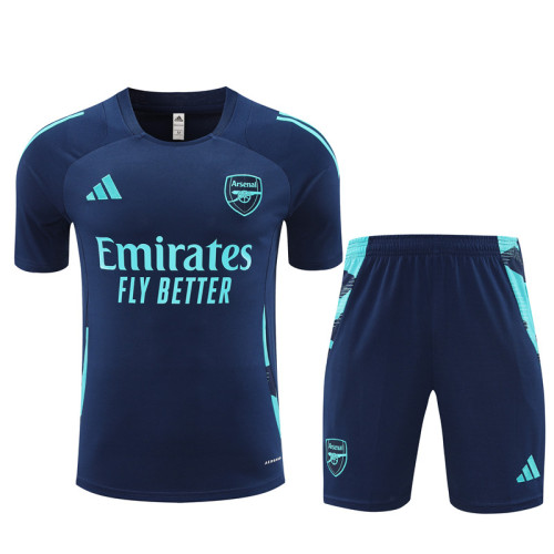 24-25 Arsenal Blue Short Sleeve Training Suit/ 24-25 阿森纳蓝色短袖训练服