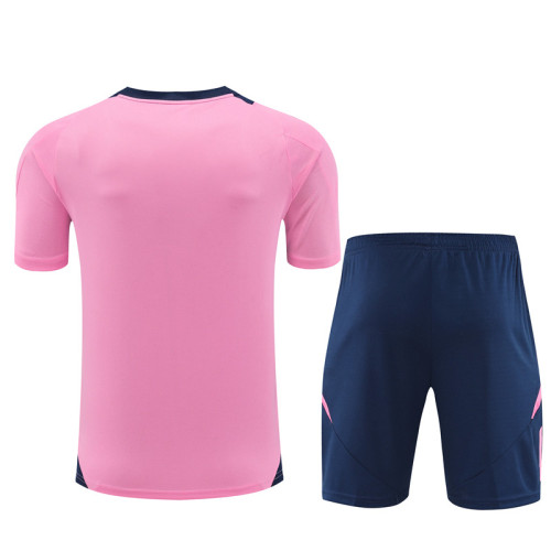 24-25 Arsenal Pink Short Sleeve Training Suit/ 24-25 阿森纳粉色短袖训练服