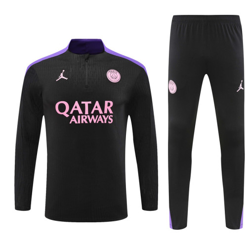 24-25 PSG Black  and Purple Player Training Suit/24-25 PSG 黑紫色球员训练服