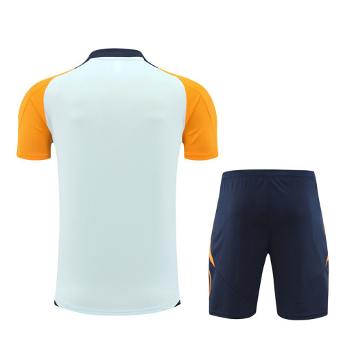 24-25 Real Madrid Light Blue Short Sleeve Training Suit/ 24-25 皇马浅蓝色短袖训练服