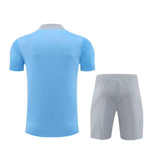 24-25 Atletico Madrid Light Blue Short Sleeve Training Suit/ 24-25 马竞浅蓝色短袖训练服