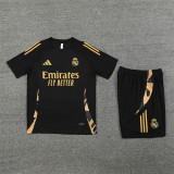 24-25 Real Madrid Black Gold Short Sleeve Training Suit/ 24-25 皇马黑金短袖训练服