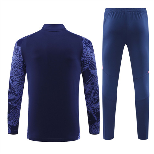 24-25 Real Madrid Spcial Blue Training Suit/ 24-25 皇马蓝色半拉训练服