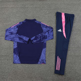 24-25 Real Madrid Spcial Blue Training Suit/ 24-25 皇马蓝色半拉训练服