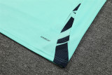 24-25 Real Madrid Blue Short Sleeve Training Suit/ 24-25 皇马蓝色短袖训练服
