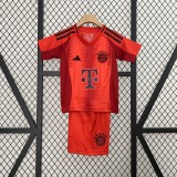 24-25 Bayern Munich Home Kids Kit/ 24-25 拜仁主场童装