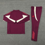 24-25 Bayern Munich Red Training Suit/24-25拜仁半拉训练服