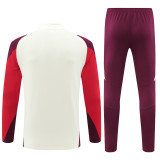 24-25 Bayern Munich White Training Suit/24-25拜仁半拉训练服