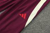 24-25 Bayern Munich Red Training Suit/24-25拜仁半拉训练服
