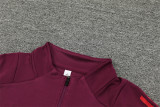 24-25 Bayern Munich Red Training Suit/24-25拜仁半拉训练服