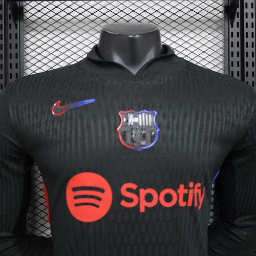 24-25  Barcelona Away player Long Sleeve Jersey/ 24-25 巴萨客场球员版长袖