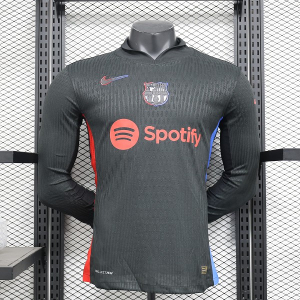 24-25  Barcelona Away player Long Sleeve Jersey/ 24-25 巴萨客场球员版长袖