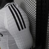 24-25 Real Madrid Home Long Sleeve Player Jersey/24-25皇马主场长袖球员版