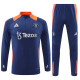 24-25 Manchester United Blue Training Suit/ 24-25 曼联蓝色半拉训练服
