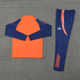 24-25 Manchester United Orange Training Suit/ 24-25 曼联橙色半拉训练服