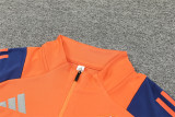 24-25 Manchester United Orange Training Suit/ 24-25 曼联橙色半拉训练服