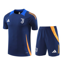 24-25 Juventus Blue Short Sleeve Training Suit/ 24-25 尤文蓝色短袖训练服