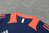 24-25 Manchester United Blue Short Sleeve Training Suit/ 24-25 曼联蓝色短袖训练服
