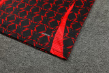 24-25 Manchester United Red and Black Training Suit/ 24-25 曼联红黑半拉训练服