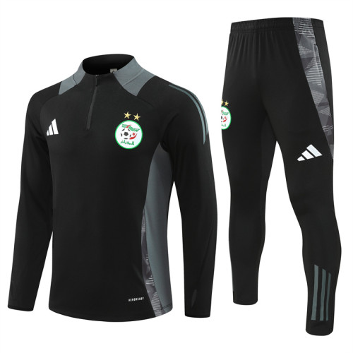24-25 Algeria Black Training Suit/ 24-25 阿尔及利亚黑色训练服