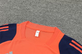 24-25 Manchester United Orange Short Sleeve Training Suit/ 24-25 曼联橙色短袖训练服