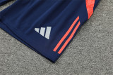 24-25 Manchester United Orange Short Sleeve Training Suit/ 24-25 曼联橙色短袖训练服